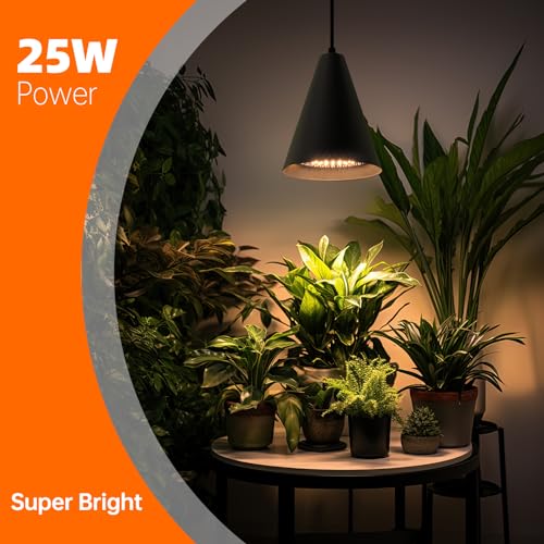 Bstrip Hanging Grow Light for Indoor Plants 25W Full Spectrum - color: Black