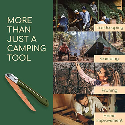 LAGOM Folding Pruning Saw | 11.4" Straight Blade | SK5 Steel | Secure Lock - style: Straight 11.4" Single