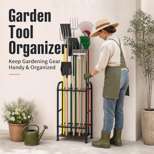 Garden Tool Organizer, Yard Tool Tower Rack