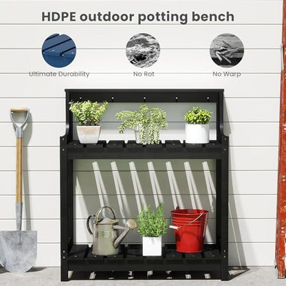 Potting Table–Storage,Workstation - color: Black
