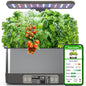 Hydroponics Growing System,Smart Indoor Herb Garden with Grow Light,8 Pods