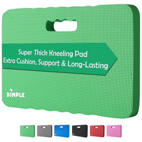 Dimple Kneeling Pad, High-Density Thick Foam Comfort Kneeling Mats - color: Green, size: Single