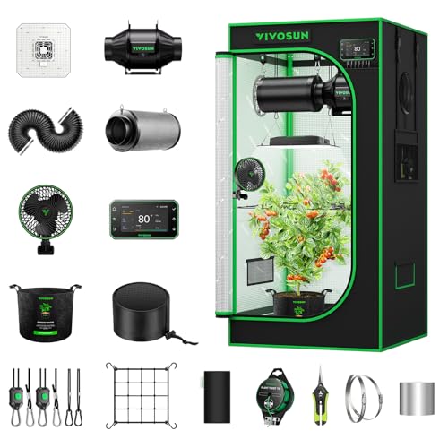 VIVOSUN 2x2 Smart PRO Grow Tent Kit, 1-Plant WiFi-Integrated Grow System - size: Plus 24"x24"x48"