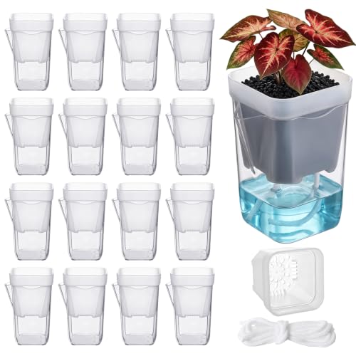 20 Pack 2.5 Inch Small Self Watering Pots for Indoor Plants - size: 2.5in