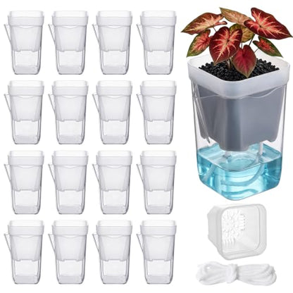 20 Pack 2.5 Inch Small Self Watering Pots for Indoor Plants - size: 2.5in
