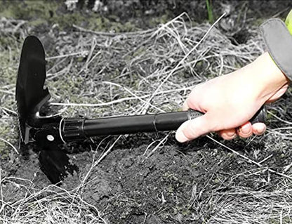 Folding Shovel with Carry Pouch Multitool Outdoor Folding Shovel