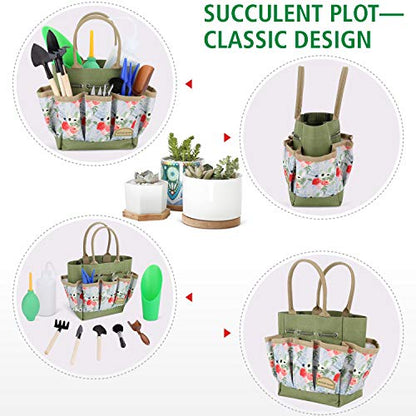 G GOOD GAIN Garden Succulent Kit with Organizer Bag,15 Pieces,Rose - style: Rose