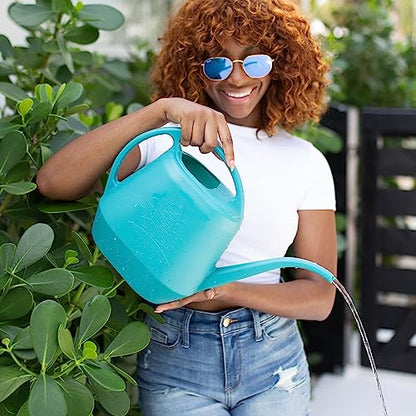 Bloem Watering Can Aqua Rite 1.1 Gallon (144 Fl Oz) Bermuda Teal Green (Pack of 2) - color: Bermuda Teal, size: 144 oz. (Pack of 2)
