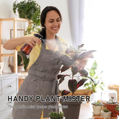 Spray Bottle for Plants 2 Pack, 16oz - Ultra Fine Mist, Plant Mister Indoor - color: Green & Brown