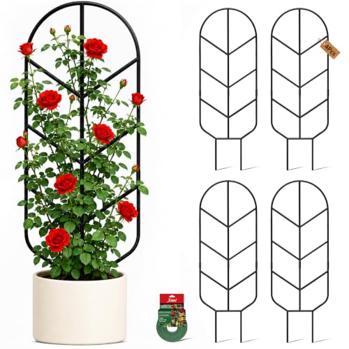 Plant Trellis for Potted Plants, Trellis for Climbing Plants - size: 32.6in/4P