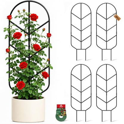 Plant Trellis for Potted Plants, Trellis for Climbing Plants - size: 32.6in/4P