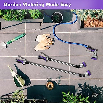 RESTMO Long Telescopic Watering Wand for Garden Hose, 36”-60” Garden Wand - color: Purple