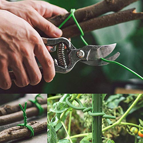Shintop 3.5mm Plant Ties, 2PCS Reusable Garden Twist Tie for Gardening - color: Green, size: 3.5mm