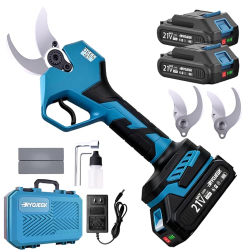 RYOJEGK 1.6" Brushless Electric Pruning Shears with 2x2.0Ah Battery