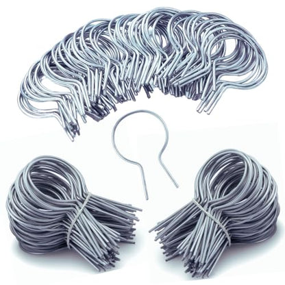 150 Pack - 1 5/8" Chain Link Fence Ties 11 Gauge Galvanized Steel Twist for Securing Fences on Farms/Ranches/Gardens
