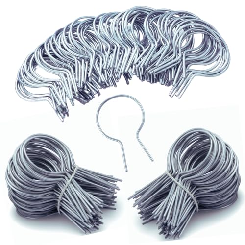 150 Pack - 1 5/8" Chain Link Fence Ties 11 Gauge Galvanized Steel Twist for Securing Fences on Farms/Ranches/Gardens