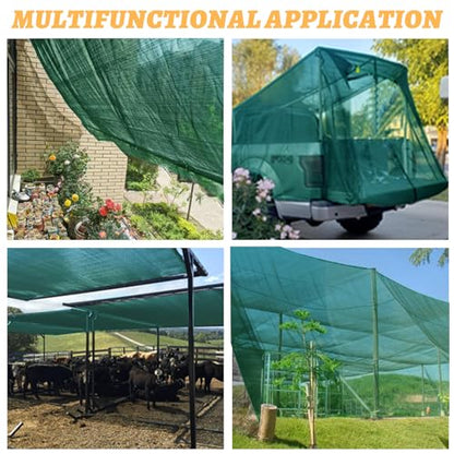 Cool Area Sun Shade Cloth Shade Net for Garden, 70% 8x12ft, Dark Green - color: 70% Shade-Dark Green, size: 8FTx12FT