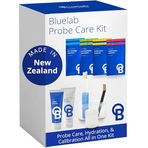 CAREKITPHCON Probe Care Kit for pH and Conductivity (TDS/PPM) Probes and Pens with 4 Solutions and Cleaners, Cleaning Kit Tool for Hydroponic system and Indoor Plant Grow - style: pH and EC (ppm)