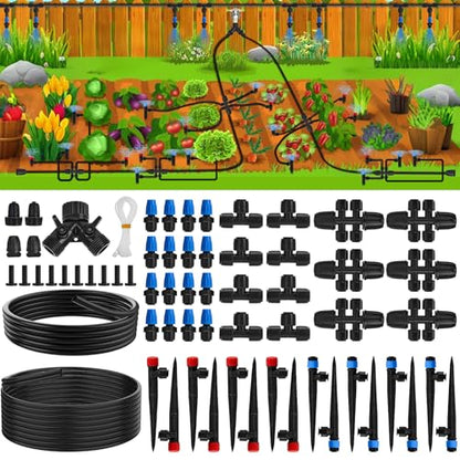 200FT Quick-Connect Drip Irrigation System - size: 200 FT