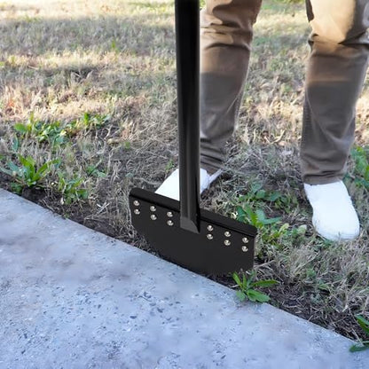 One-Piece 40in Manual Edger Lawn Tool with Spring Steel Blade - size: 40" One-piece