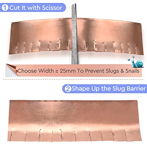 Conductive Pure Copper Tape Double Sided Adhesive Copper Foil Tape for Stained Glass, Guitars, EMI Shielding, Electric Connections, Repairs, Grounding, Crafts (1inch x 66FT) - size: 1inch x 66FT