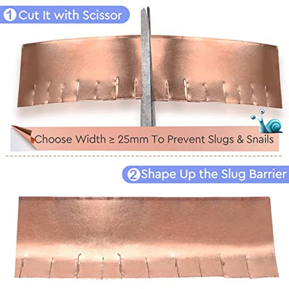 Conductive Pure Copper Tape Double Sided Adhesive Copper Foil Tape for Stained Glass, Guitars, EMI Shielding, Electric Connections, Repairs, Grounding, Crafts (1inch x 66FT) - size: 1inch x 66FT