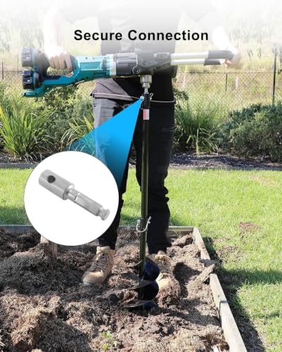 Earth Auger Drill Bit Adapter Compatible with Makita 327687-6