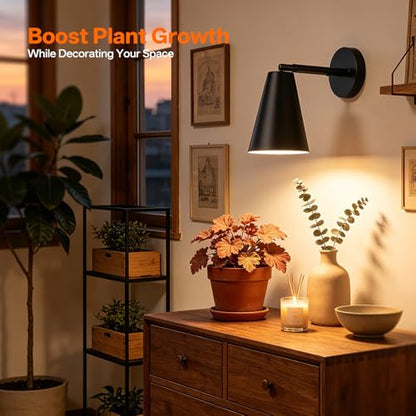 Bstrip Wall-Mounted Grow Light 25W Full Spectrum Plant Light - color: Black