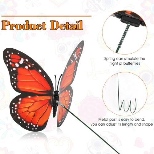 Augshy 75Pcs Monarch Butterfly Garden Stake, Monarch Butterfly Decoration - style: Monarch Butterfly