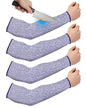 Geyoga Arm Sleeves Guards Cut Resistant HPPE,X-Large,Hppe,Gray - color: Blue, size: Large, style: Hppe