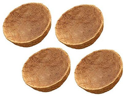 4 PCS 14 Inch Round Coco Liners Coconut Liners for Hanging Planters, Hanging Basket Replacement Coco Liners, Round Basket，100% Natural Coco Coir Liners for Hanging Basket - size: 14in/4pcs