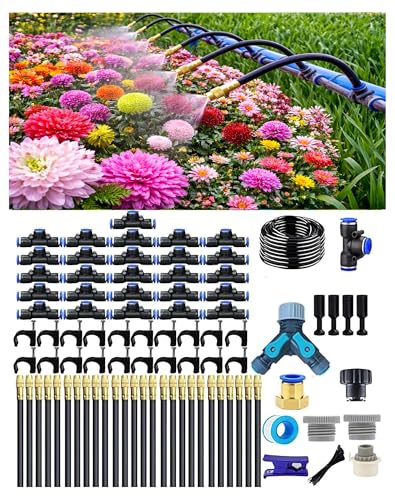 360° Adjustable Drip Irrigation System – Garden Watering Sprinkler System - size: 100 FT