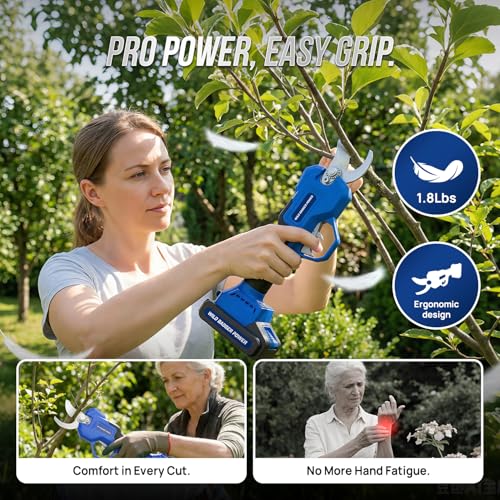Wild Badger Power 20V Cordless Electric Pruning Shears, 1.06-In Kit
