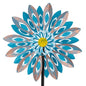 Viveta Wind Spinners,Large Outdoor Wind Sculpture, Metal Windmill - color: H-blue