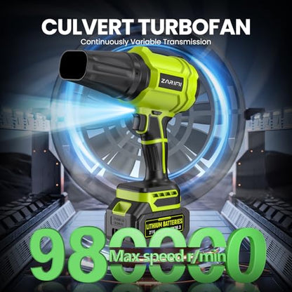 Cordless Leaf Blower - Deep Green-0123zuofei