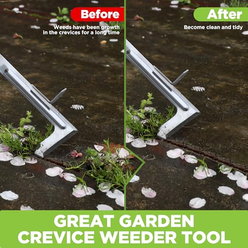 WORKPRO Crack Weeder, 12" Stainless Steel Crevice Weeding Tool