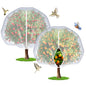 Fruit Tree Netting with Zipper and Drawstring, 6Ft x 6Ft, 2Pcs - size: 6Ft x 6Ft(2Pcs)