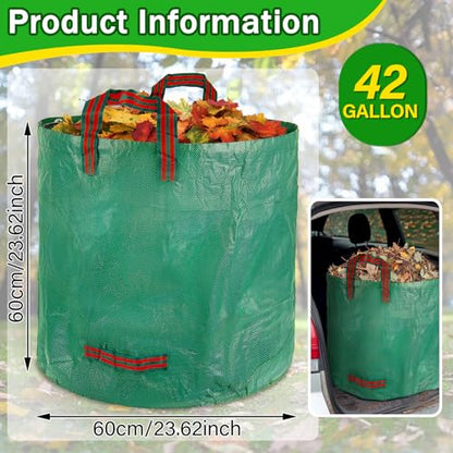 RAINFLOW 42 Gallon Reusable Yard Waste Bags for Lawn & Garden 1PC