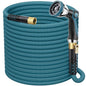 FlexiSolve 100ft Non-Expanding Garden Hose with 360° Swivel & Valve, Blue - size: 100ft