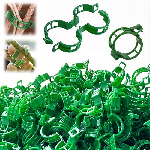 300-Piece Tomato Clips for Climbing Plants, Reusable Trellis Support Set