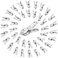 120 Pcs Greenhouse Clips, Garden Clips for Netting, Steel Greenhouse Clamps - style: 2.3inch-120pcs
