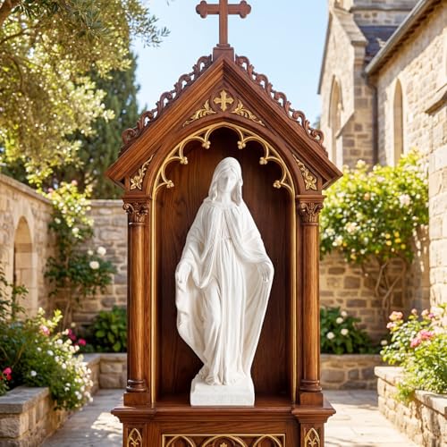 Giantex Virgin Mary Garden Statue 31.5", Blessed Mother Outdoor Statue - style: Virgin Mary – Blessing