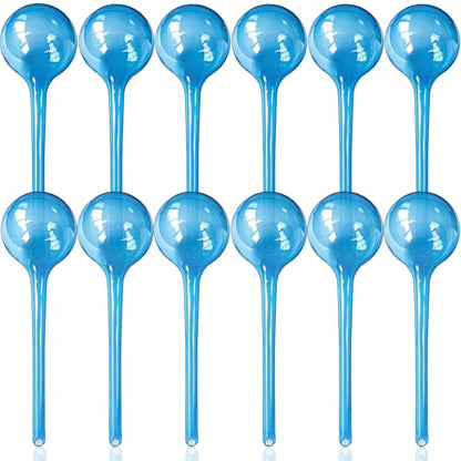 Large 12pcs Plant Watering Globes, Plant Watering Bulb Indoor Potted Plant - color: E. Blue A- Large 12pcs