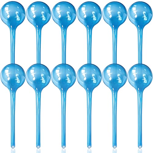Large 12pcs Plant Watering Globes, Plant Watering Bulb Indoor Potted Plant - color: E. Blue A- Large 12pcs