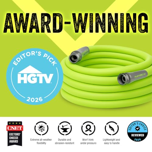 Flexzilla Garden Lead-in Hose 5/8 in. x 3 ft., Lightweight All-Weather Water Hose, Durable and Flexible, Leak-Free Connections - color: Chartreuse, size: 3ft, style: Standard Grip