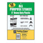 12 Pack Heavy Duty Poly Anchor Stakes