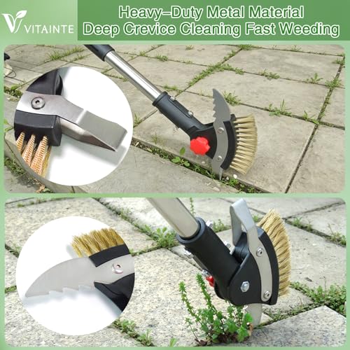 3 in 1 Crack Weeder Tool Long Handle