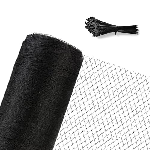 Junflying Bird Netting for Garden, 7.5X65 FT, 1/2“ Mesh - size: 7.5x65 FT-1/2"