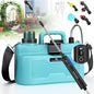 Battery Powered Sprayer 1.35 Gallon, Upgrade Electric Sprayer with Ergonomic Handle for Retractable Wand, Force Indicator, Adjustable Shoulder Strap for Garden, Weed Lawn and Cleaning - size: 1.35Gallons