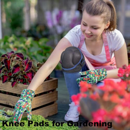 Garden Knee Pads for Men Women, Breathable Elastic Fabric, Blue M (1 pair) - color: Blue, size: Medium